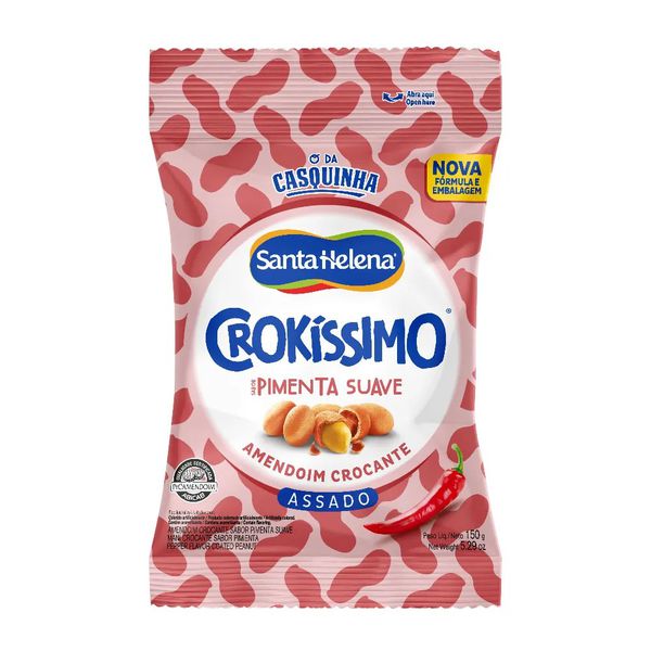 AMENDOIM CROKISSIMO PIMENTA 150G SANTA HELENA - 86424 - CHOKDOCE