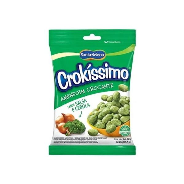 AMENDOIM CROKISSIMO SALSA E CEBOLA 150G SANTA HELENA - 86431 - CHOKDOCE