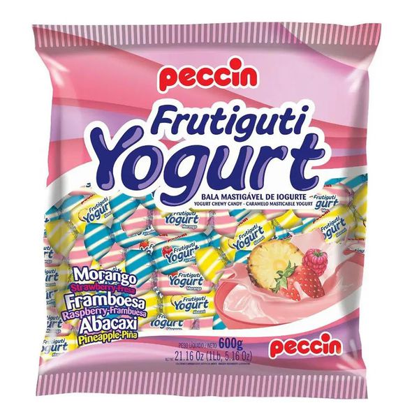 BALA FRUTIGUTI YOGURT SORTIDA 600G PECCIN - 71208 - CHOKDOCE