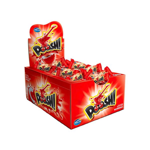 CHICLETE POOSH MORANGO 200G ARCOR - 64989 - CHOKDOCE
