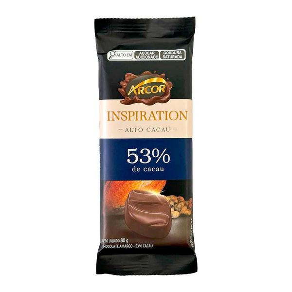 CHOC TAB AMARGO 53% 80G ARCOR - 351379 - CHOKDOCE