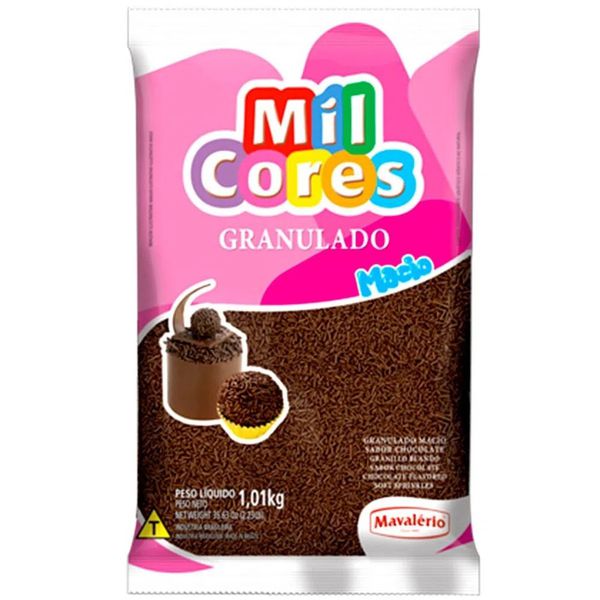 CHOC GRANULADO MIL CORES MACIO 1KG MAVALERIO - 200219 - CHOKDOCE