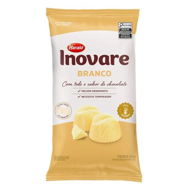 CHOC INOVARE BRANCO GOTAS 2.05KG HARALD - 311434 - CHOKDOCE