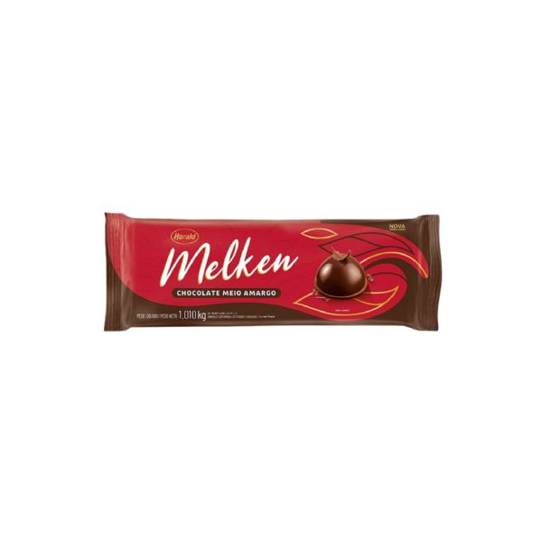 CHOCOLATE MELKEN MEIO AMARGO 1.01KG HARALD - 50401 - CHOKDOCE