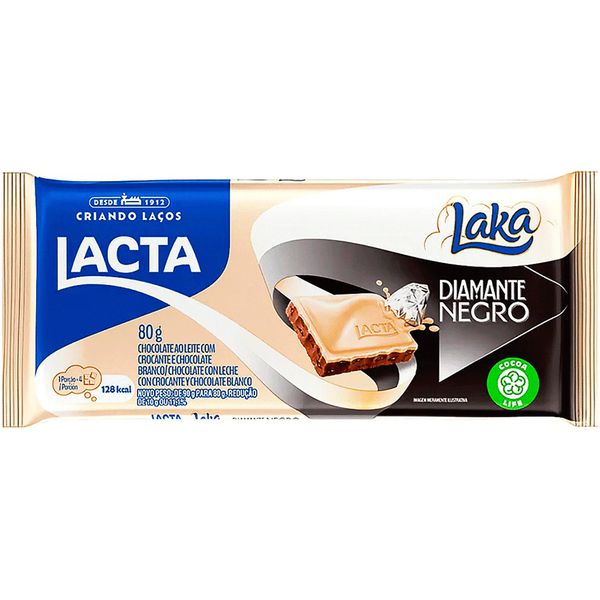 CHOCOLATE TABLETE DIAMANTE LAKA 80G LACTA - 655989 - CHOKDOCE