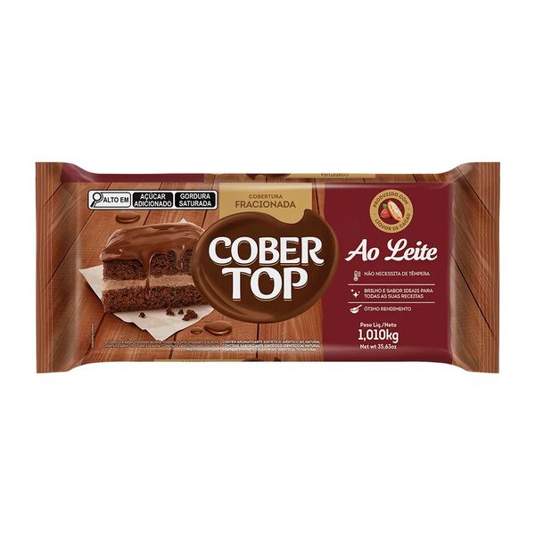 COBERTOP EM BARRA AO LEITE 1.01KG BEL - 51163 - CHOKDOCE