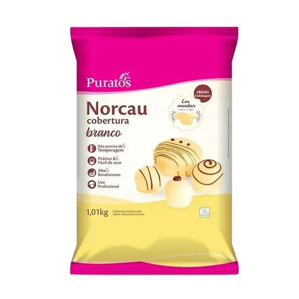 COBERTURA BRANCO GOTAS 1.01KG NORCAU - 237482 - CHOKDOCE