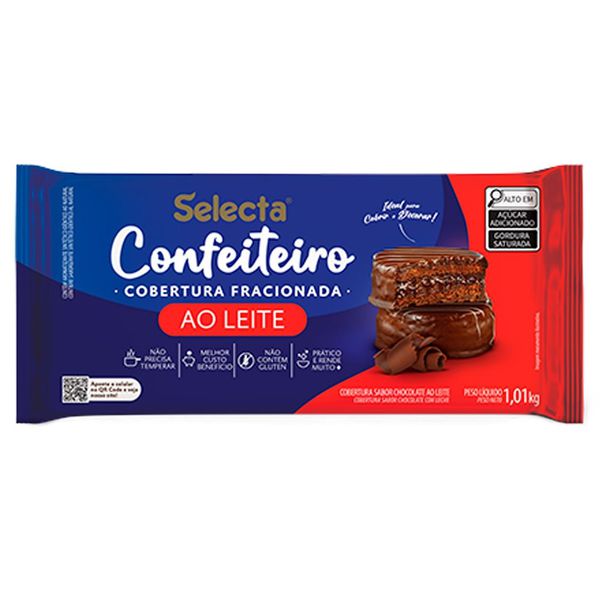 COBERTURA CONFEITEIRO CHOCOLATE AO LEITE 1.01KG MIX - 654203 - CHOKDOCE