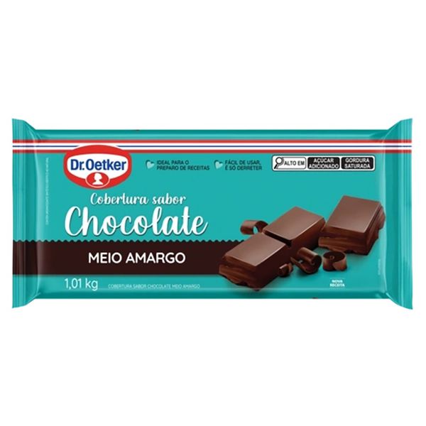 COBERTURA FRACIONADA PREMIUM CHOC MEIO AMARGO 1.01KG DR OETKER - 450843 - CHOKDOCE