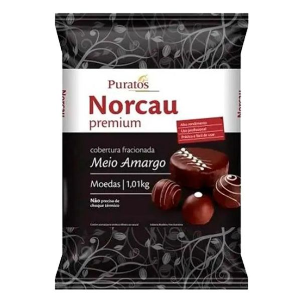 COBERTURA PREMIUM GOTAS MEIO AMARGO 1.01KG NORCAU - 196123 - CHOKDOCE