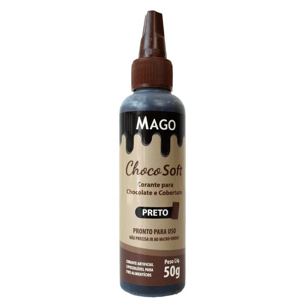 CORANTE CHOCO SOFT PRETO 50G MAGO - 709637 - CHOKDOCE