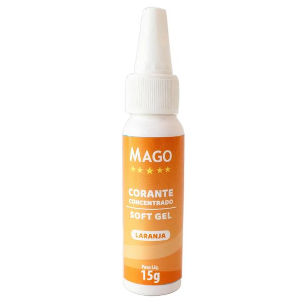 CORANTE SOFT GEL LARANJA 15G MAGO - 439992 - CHOKDOCE