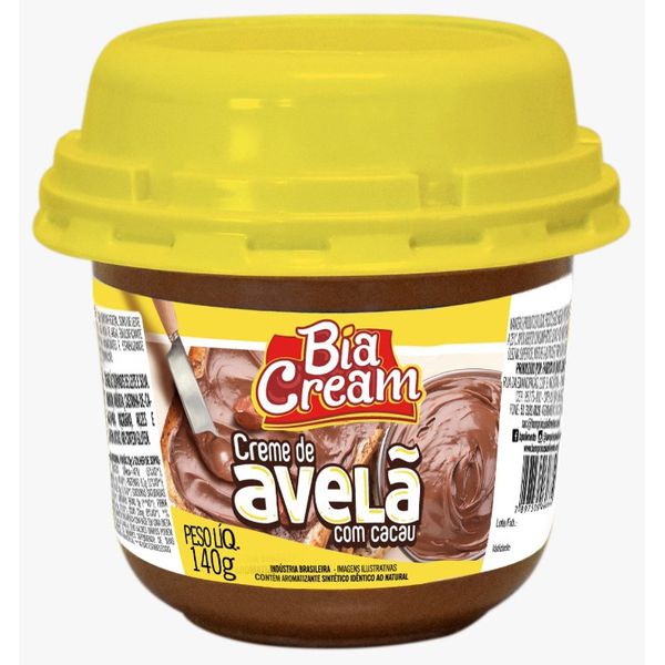 CREME DE AVELA COM CACAU 140G BIACREAM - 727037 - CHOKDOCE