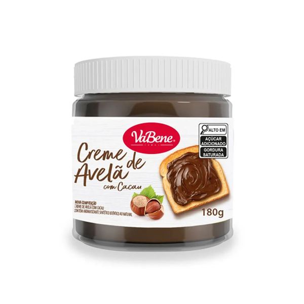 CREME DE AVELA COM CACAU 180G VABENE
