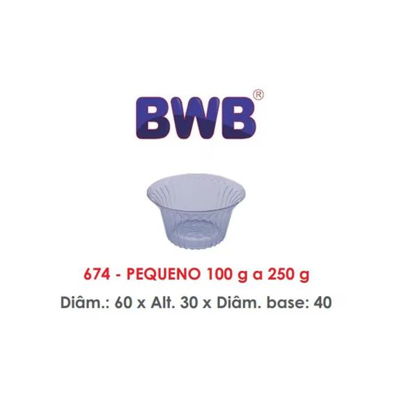 FUNDO DE OVO PEQ 100G E 250G COM 10 UNIDADES BWB - 63883 - CHOKDOCE