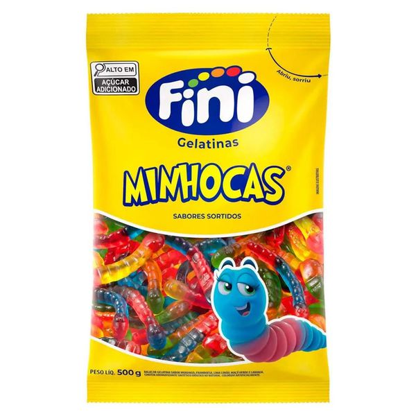 GOMA MINHOCAS BRILHO SWEETS 500G FINI - 67690 - CHOKDOCE