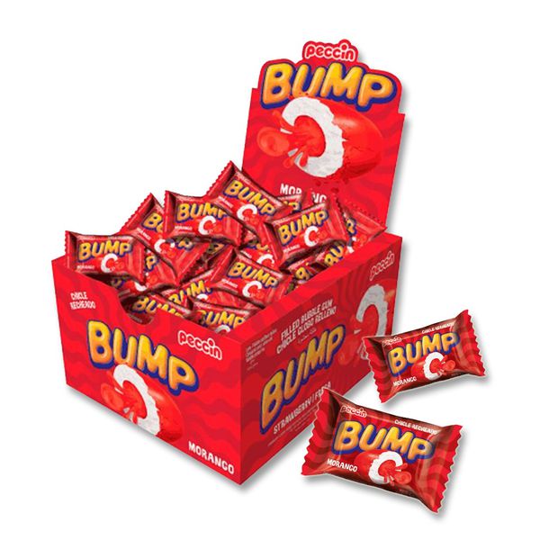 CHICLE BUMP MORANGO 140G PECCIN - 423694 - CHOKDOCE