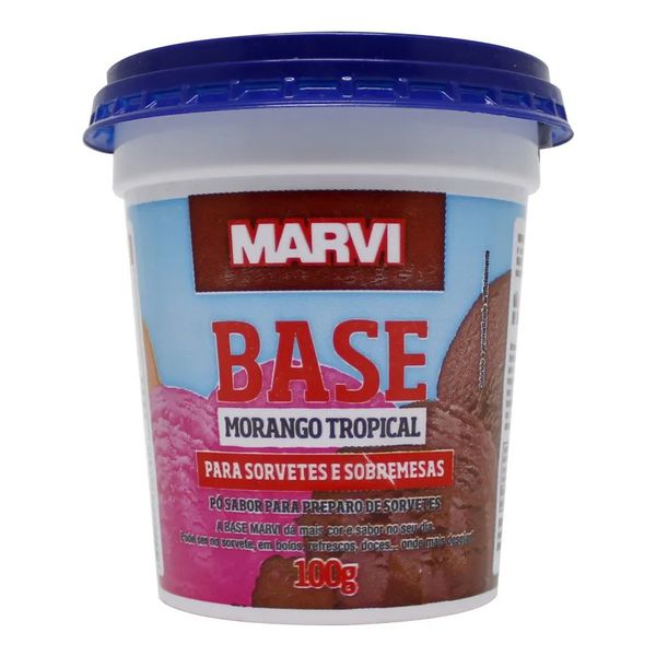 BASE P SORVETE MORANGO TROPICAL 100G MARVI - 52313 - CHOKDOCE