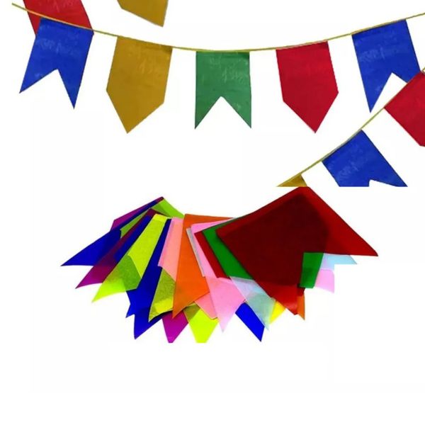 BANDEIRINHAS DE PAPEL SEDA 10M CAMP FESTAS - 413435 - CHOKDOCE