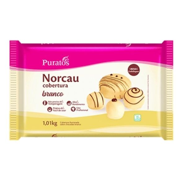 COBERTURA PREMIUM BRANCO 1.01KG NORCAU - 51286 - CHOKDOCE