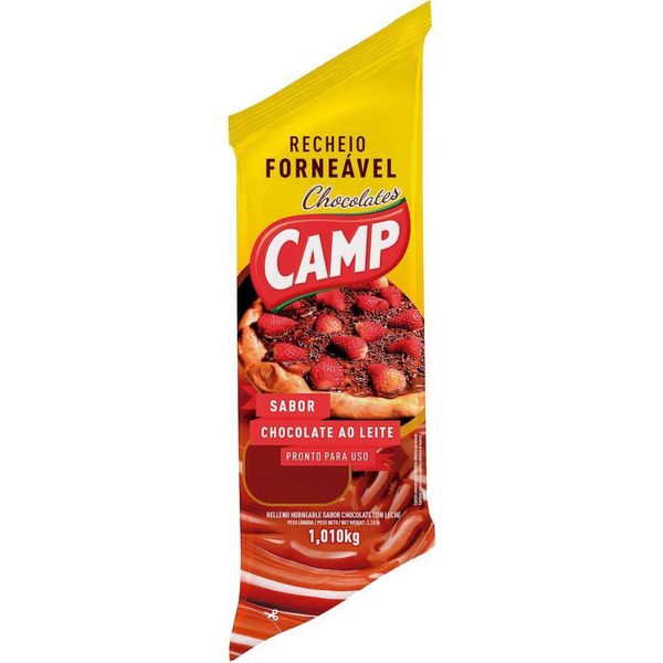 RECHEIO FORNEAVEL CHOCOLATE AO LEITE 1.01KG CAMP FOOD - 355995 - CHOKDOCE
