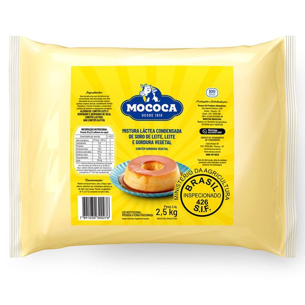 LEITE CONDENSADO INTEGRAL 2.5KG MOCOCA - 633925 - CHOKDOCE
