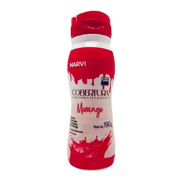 COBERTURA PARA SORVETE MORANGO 190G MARVI - 715980 - CHOKDOCE