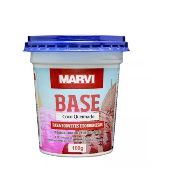 BASE PARA SORVETE COCO QUEIMADO 100G MARVI - 52184 - CHOKDOCE
