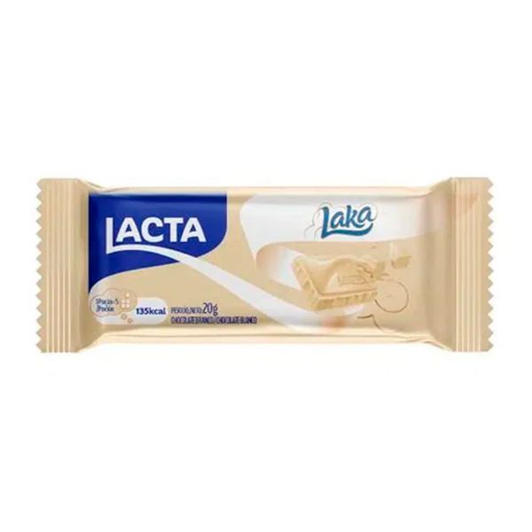 CHOCOLATE BRANCO LAKA 20G LACTA - 76821 - CHOKDOCE