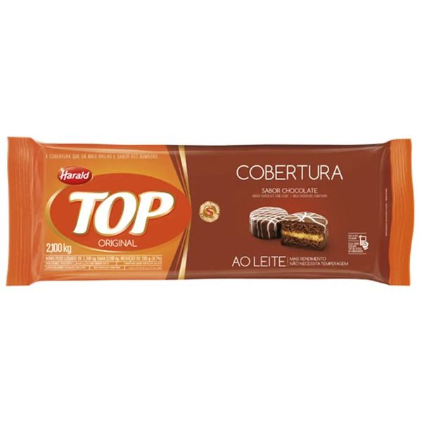 COBERTOP BARRA LEITE 2.1KG HARALD - 361422 - CHOKDOCE