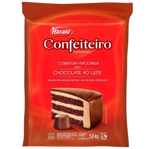 COBERTURA CONFEITEIRO AO LEITE 5KG HARALD - 50500 - CHOKDOCE