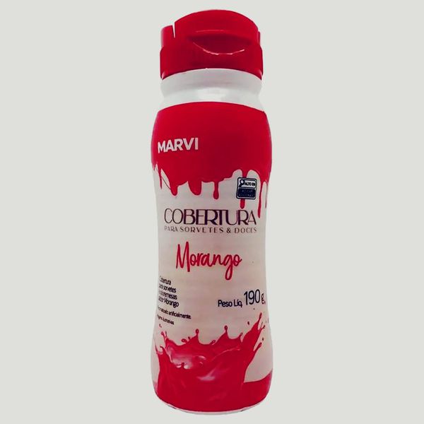 COBERTURA PARA SORVETE MORANGO 190G MARVI - 715980 - CHOKDOCE