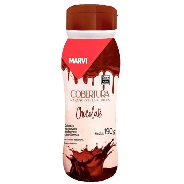 COBERTURA SORVETE CHOCOLATE 190G MARVI - 715973 - CHOKDOCE