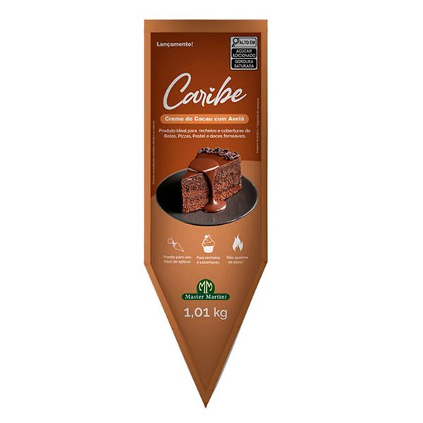 CREME DE AVELA CARIBE BISNAGA 1,01KG MASTER MARTINI - 721493 - CHOKDOCE
