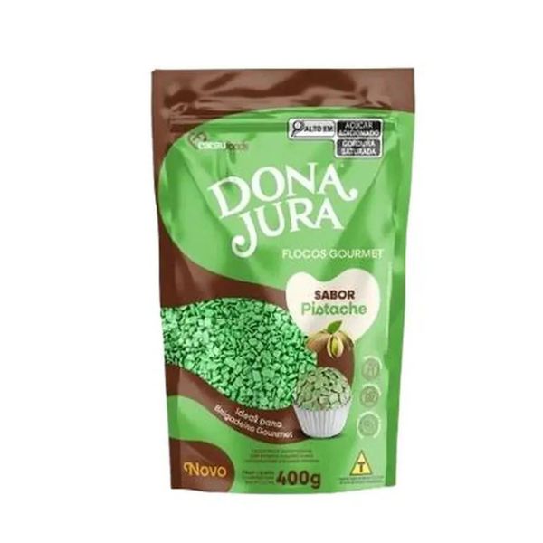 FLOCOS MACIO SABOR PISTACHE 400G DONA JURA - 797887 - CHOKDOCE
