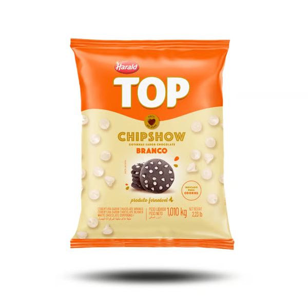 GOTAS DE CHOCOLATE BRANCO CHIPSHOW 1.01KG HARALD - 225540 - CHOKDOCE