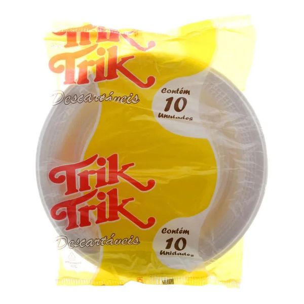 PRATO PR20 BIO BRANCO C/10 TRIK TRIK - 106054 - CHOKDOCE