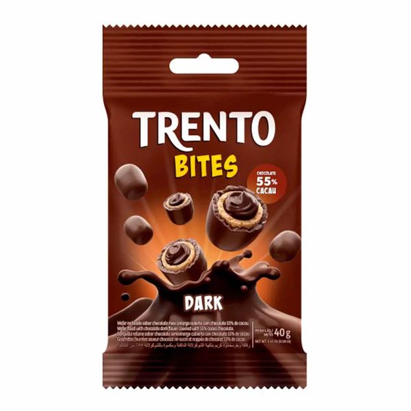 WAFER TRENTO BITES DARK 40G PECCIN - 373623 - CHOKDOCE
