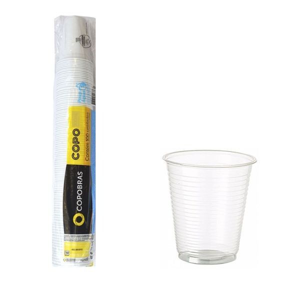 CFT-300 COPO PLAST TRANSP PP 300ML C/100 COPOBRAS - 706407 - CHOKDOCE
