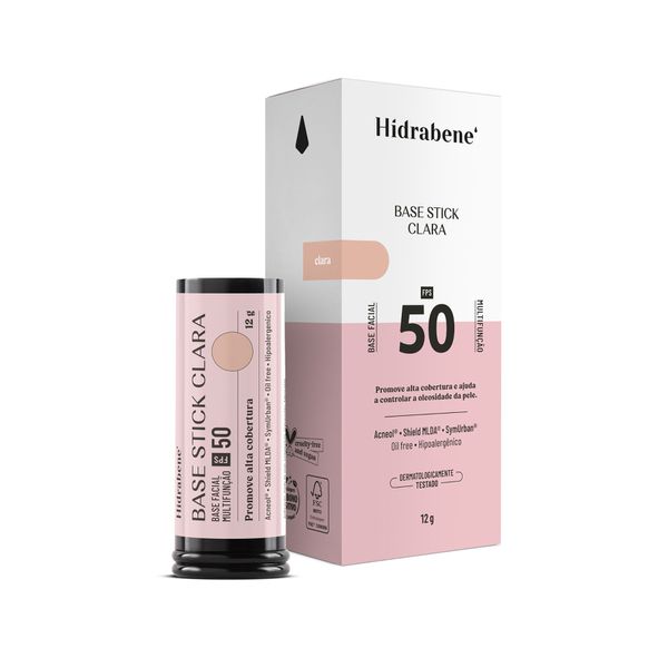 Hidrabene Base Stick FPS50 12g (ESCOLHA A SUA COR)