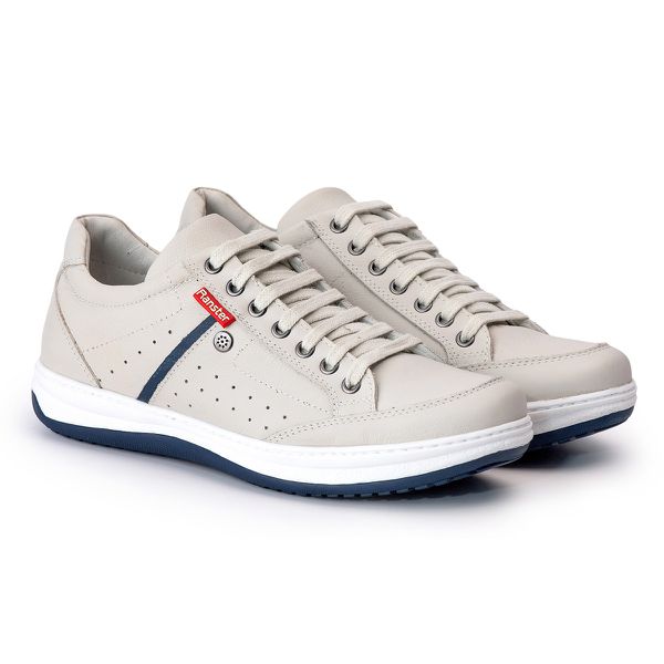 Sapatênis Masculino Couro Gelo Comfort 