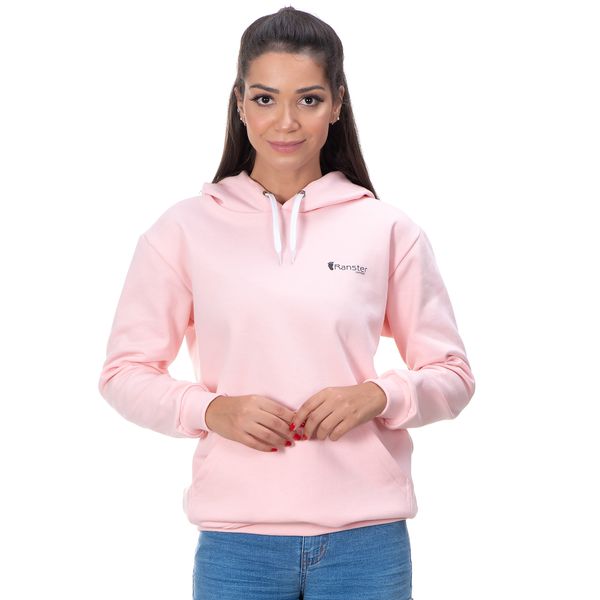 Moletom Capuz Canguru Rosa Feminino