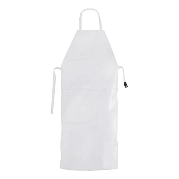 AVENTAL DE PVC FORRADO BRANCO COM FIVELA DE AJUSTE 1,20 X 0,70 M