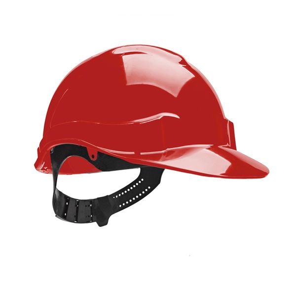 CAPACETE ABA FRONTAL COM CARNEIRA PLÁSTICA SEM JUGULAR VERMELHO GENESIS LIBUS