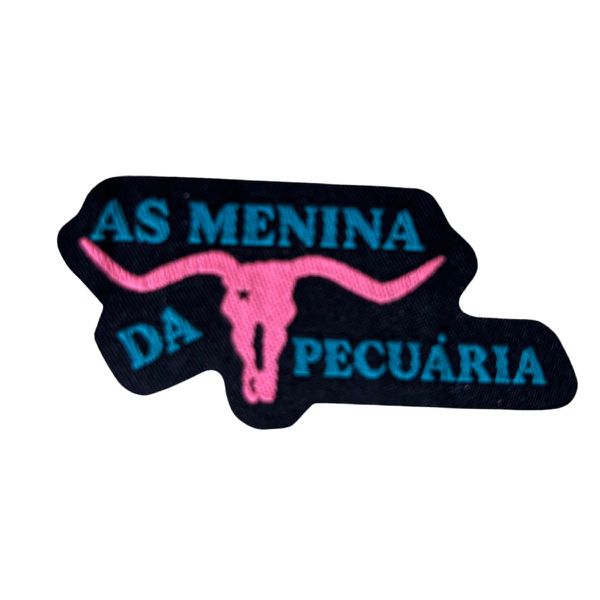 Adesivo Bordado para Chapéu auto colante As Menina da Pecuaria - REF: AD010F