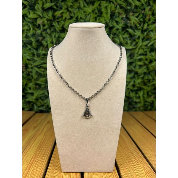 Colar Corrente Feminino Cor Prata com Regulagem 