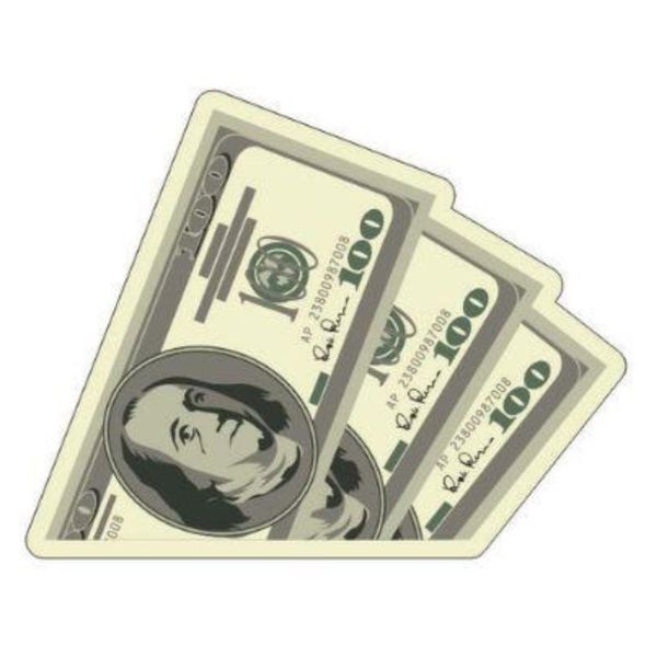 Adesivo Bordado para Chapéu auto colante Dolar 