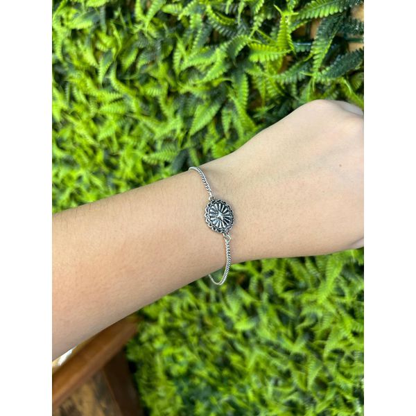 Pulseira Prata Detalhe com Regulagem 