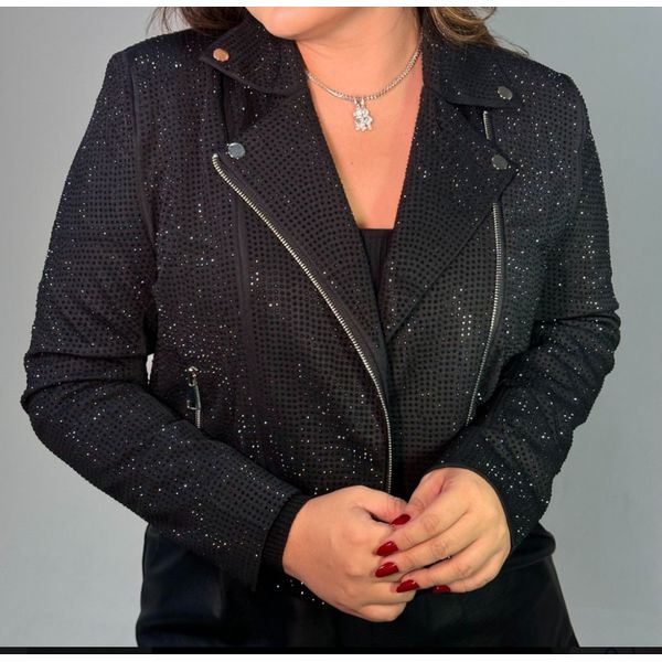 Jaqueta Feminina Strass Preto - Club 21 Country