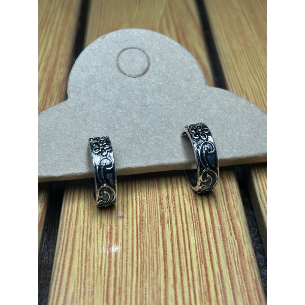 Argola Estilo Country Feminino Prata 